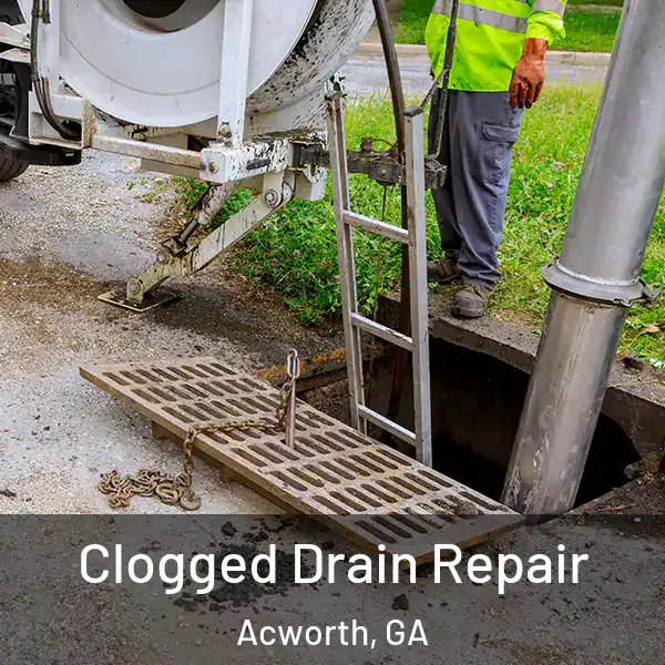  Clogged Drain Repair Acworth, GA