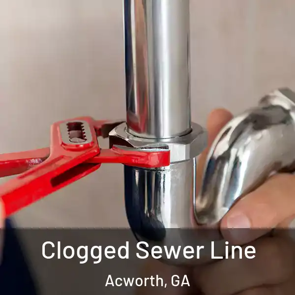  Clogged Sewer Line Acworth, GA
